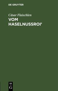 Produktbild: Vom Haselnussroi&rsquo;