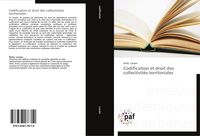 Produktbild: Codification et droit des collectivit&eacute;s territoriales