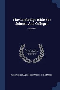 Produktbild: The Cambridge Bible For Schools And Colleges; Volume 61