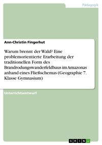 Produktbild: Warum brennt der Wald? Eine problemorientierte Erarbeitung der traditionellen Form des Brandrodungswanderfeldbaus im Amazonas anhand eines Flie&szlig;schema