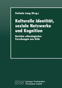 Produktbild: Kulturelle Identit&auml;t, soziale Netzwerke und Kognition