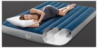 Produktbild: INTEX Luftbett mit Pumpe INTEX Dunkelblau und Grau 152 x 203 x 25 cm