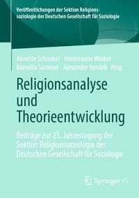Produktbild: Religionsanalyse und Theorieentwicklung