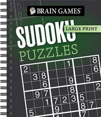 Produktbild: Brain Games - Large Print: Sudoku Puzzles (Dark Gray)