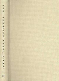 Produktbild: Selected Prose, Daybooks, and Papers