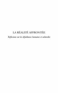 Produktbild: Realite affrontee La