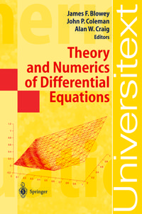 Produktbild: Theory and Numerics of Differential Equations