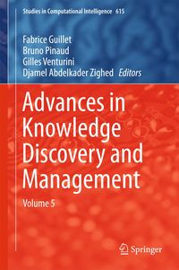 Produktbild: Advances in Knowledge Discovery and Management