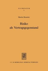 Produktbild: Risiko als Vertragsgegenstand