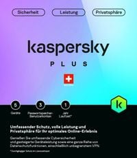 Produktbild: Kaspersky Plus (5 PC) [PC/Mac/Android] (D/F/I)