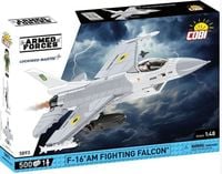 Produktbild: COBI Armed Forces 5893 - F-16AM Fighting Falcon, Mehrzweckflugzeug, Bausatz mit Sockel 1:48, 500 Klemmbausteine