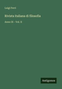 Produktbild: Rivista italiana di filosofia