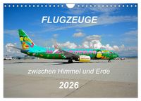 Produktbild: Flugzeuge zwischen Himmel und Erde (Wandkalender 2026 DIN A4 quer), CALVENDO Monatskalender