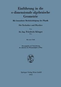 Produktbild: Einf&uuml;hrung in die n-dimensionale algebraische Geometrie