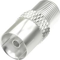 Produktbild: Hama 00205224 F-Koax-Adapter Anschl&uuml;sse: F-Buchse, Koax-Buchse IEC 1 St.