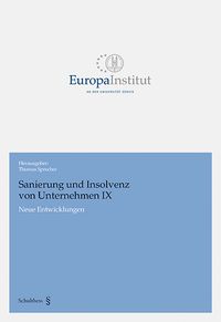 Produktbild: Sanierung und Insolvenz von Unternehmen IX