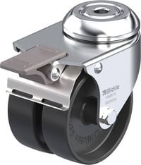 Produktbild: Blickle 285320 LMDA-POA 75G-FI Doppel-Lenkrolle Rad-Durchmesser: 75 mm Tragf&auml;higkeit (max.): 100 kg 1 St.