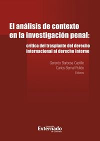 Produktbild: Analisis de contexto en la investigacion penal: critica del trasplante del derecho internacional al derecho in