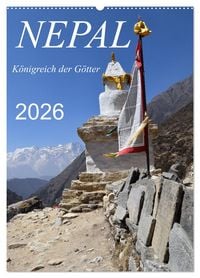 Produktbild: Nepal- K&ouml;nigreich der G&ouml;tter (Wandkalender 2026 DIN A2 hoch), CALVENDO Monatskalender
