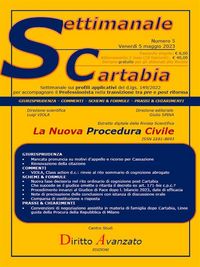Produktbild: SETTIMANALE CARTABIA n. 5 - Venerd&igrave; 5.5.2023