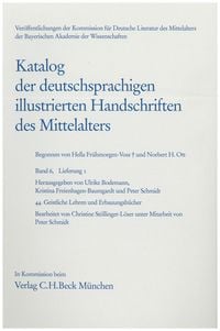 Produktbild: Katalog der deutschsprachigen illustrierten Handschriften des Mittelalters Band 6, Lfg. 1