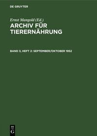 Produktbild: September/Oktober 1952