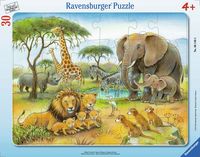 Bild vom Artikel Rahmenpuzzle Ravensburger Afrikas Tierwelt 30 Teile vom Autor 