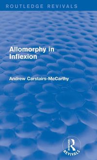 Produktbild: Allomorphy in Inflexion (Routledge Revivals)