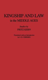 Produktbild: Kingship and Law in the Middle Ages