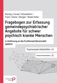 Produktbild: Fragebogen zur Erfassung gemeindepsychiatrischer Angebote f&uuml;r schwer psychisch kranke Menschen