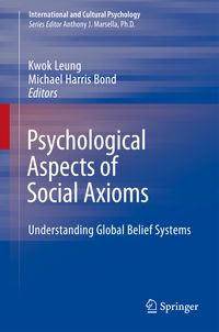 Produktbild: Psychological Aspects of Social Axioms