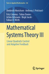 Produktbild: Mathematical Systems Theory III