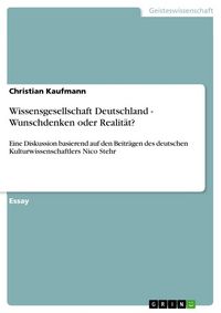 Produktbild: Wissensgesellschaft Deutschland - Wunschdenken oder Realit&auml;t?