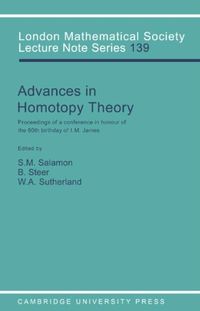 Produktbild: Advances in Homotopy Theory