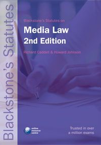 Produktbild: Blackstone's Statutes on Media Law