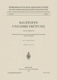 Produktbild: Baustoffe und Ihre Pr&uuml;fung