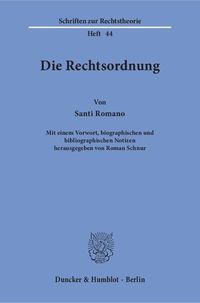Produktbild: Die Rechtsordnung.