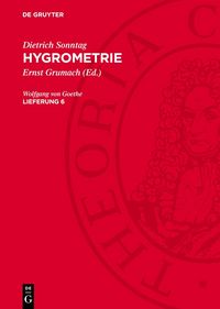 Produktbild: Hygrometrie. Lieferung 6