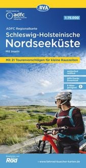 Produktbild: BVA ADFC Regionalkarte Schleswig-Holsteinische Nordseek&uuml;ste mit Inseln 1:75.000