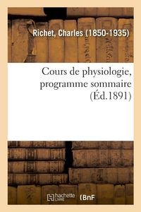 Produktbild: Cours de physiologie, programme sommaire