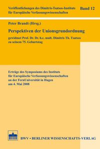 Produktbild: Perspektiven der Unionsgrundordnung