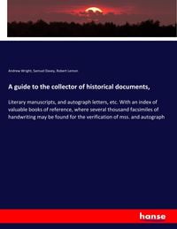 Produktbild: A guide to the collector of historical documents,