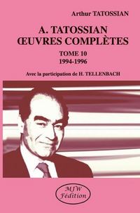 Produktbild: A.tatossian Oeuvres Completes Tome 10 : 1994-1996