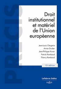 Produktbild: Droit institutionnel et mat&eacute;riel de l'Union europ&eacute;enne : 2024