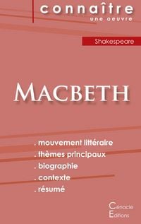 Produktbild: Fiche de lecture Macbeth de Shakespeare (Analyse litt&eacute;raire de r&eacute;f&eacute;rence et r&eacute;sum&eacute; complet)