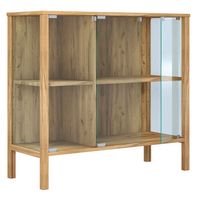Produktbild: Glasvitrine Jensol mit ESG Glas Kommode stehend