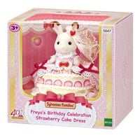 Produktbild: Sylvanian Families 5847 - 40. Jubil&auml;um: Freya im Erdbeer-Geburtstagskleid, Spielfigur