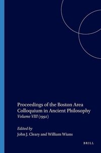 Produktbild: Proceedings of the Boston Area Colloquium in Ancient Philosophy