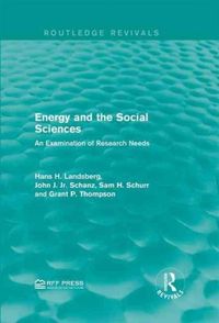 Produktbild: Landsberg, H: Energy and the Social Sciences