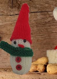 Produktbild: Strickanleitung Adventskalender Schneemann, ideal auch f&uuml;r Anf&auml;nger